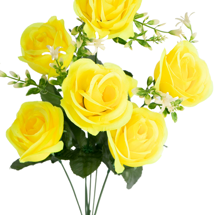 Rosa Abierta Artificial x7 20401 - Image 3