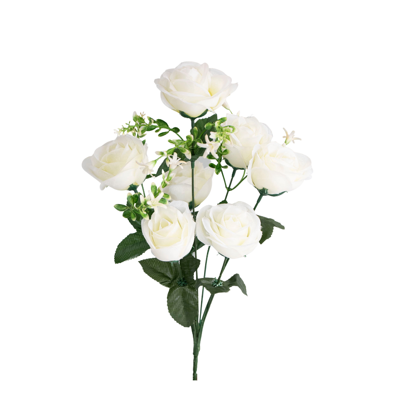 Rosa Abierta Artificial x7 20401 - Image 5