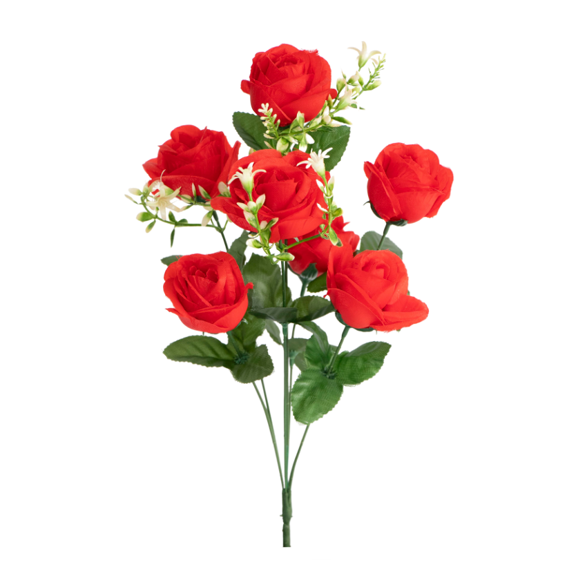 Rosa Abierta Artificial x7 20401 - Image 7