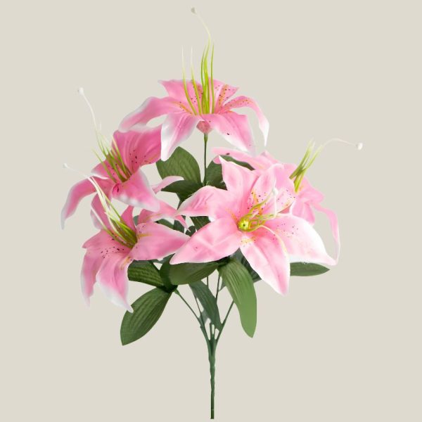 Ramo Lirio Rosado Altura 30cm 20414