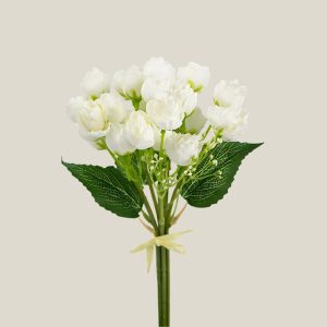 Mini Rosa Artificial Crema 20511