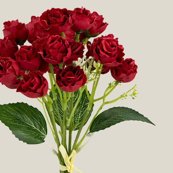 Mini Rosa Artificial Rojo 20511 - Image 2