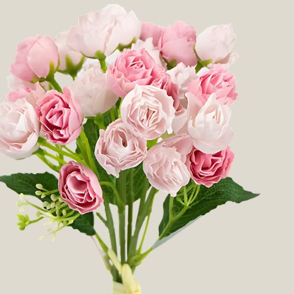 Mini Rosa Artificial Rosa Chicle 20511 - Image 2
