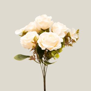 Ramo mini rosa x5 champagne 20755