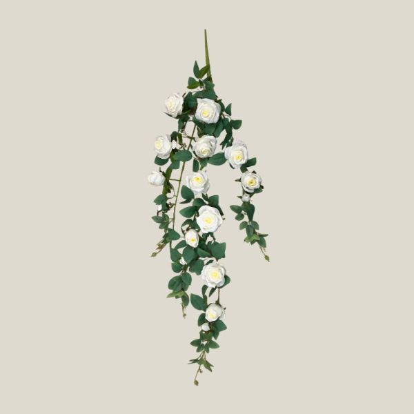 Mata colgante de rosas Blanco nieve 20750