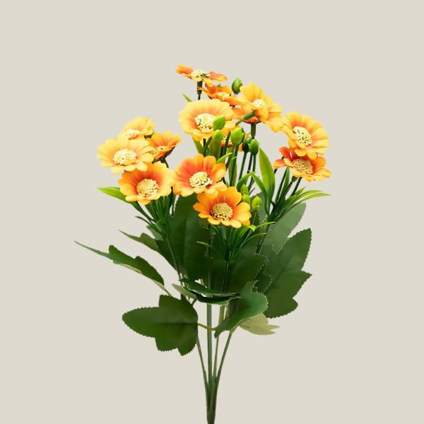 Ramo mini margarita x7 Amarillo naranja 20752