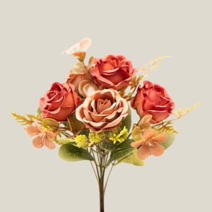 Ramo mini rosa x5 Naranja intenso 20755