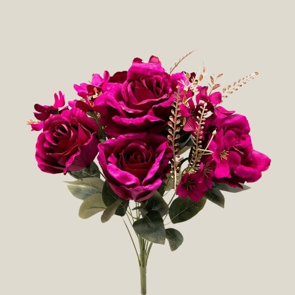 Ramo rosa gamuzada Magenta 20761