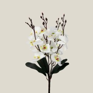 Ramo orquidea artificial blanco 20410