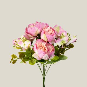 Ramo peonia x9 rosa lavanda 20804